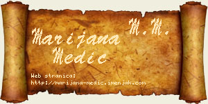 Marijana Medić vizit kartica